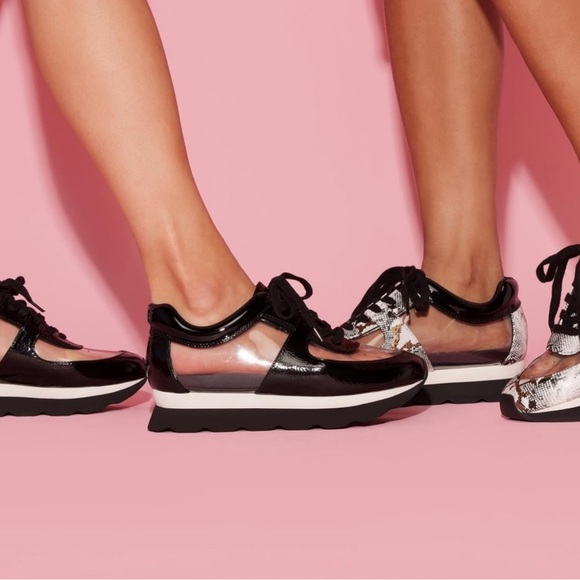 Jessica Rich Transparent Sneaker - Black - Picture 1 of 6